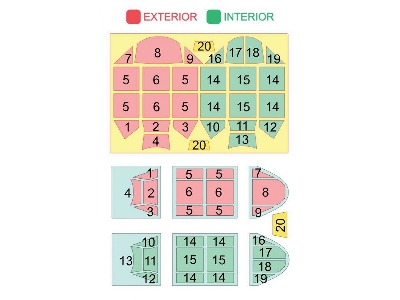 Messerschmitt Bf-109 G-6 - Exterior And Interior Masks (For Hasegawa Kits) - image 2