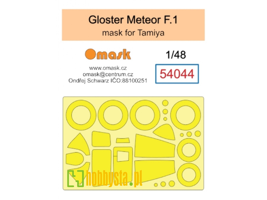 Gloster Meteor F.1 Masks (For Tamiya Kits) - image 1