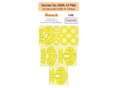 Dornier Do 335 A-12 Pfeil Double-sided Masks (For Tamiya Kits) - image 1