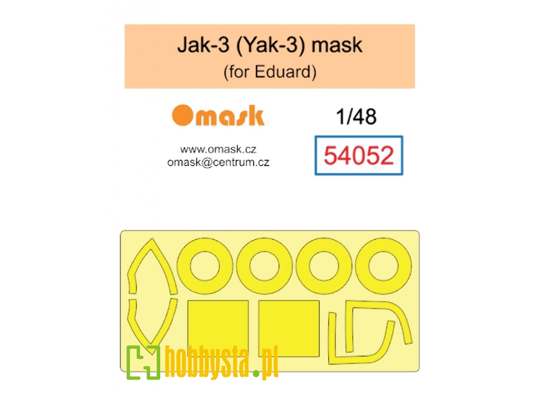 Jak-3 (Yak-3) Mask (For Eduard) - image 1