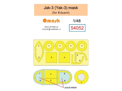 Jak-3 (Yak-3) Mask (For Eduard) - image 2
