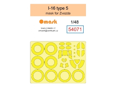Polikarpov I-16 Type 5 - Mask Set (For Zvezda) - image 1
