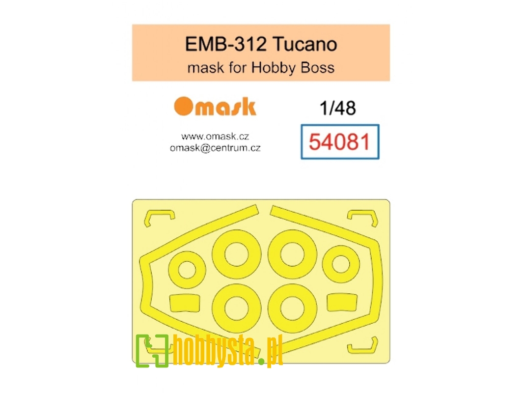 Embraer Emb 312 Tucano - Mask Set  (For Hobby Boss Kits) - image 1