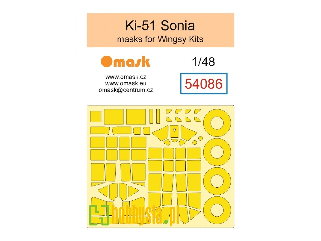 Mitsubishi Ki-51 Sonia - Mask Set (For Wingsy Kits) - image 1