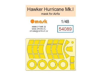 Hawker Hurricane Mk.I - Mask Set (For Airfix Kits) - image 1