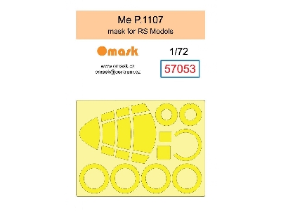 Messerschmitt Me P.1107 - Mask Set (For Rs Models Kits) - image 1