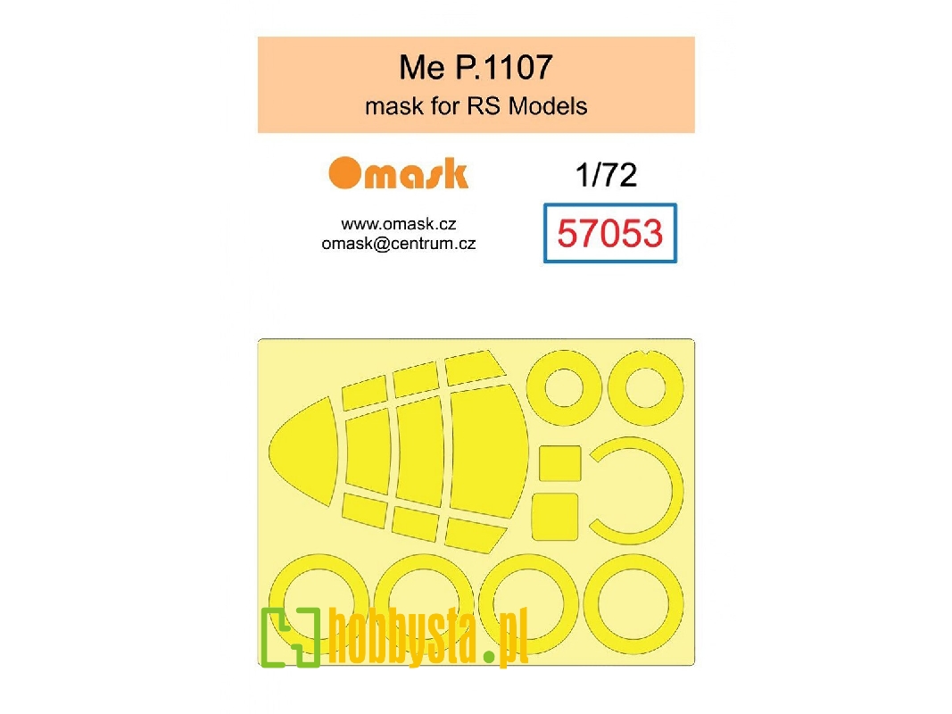 Messerschmitt Me P.1107 - Mask Set (For Rs Models Kits) - image 1