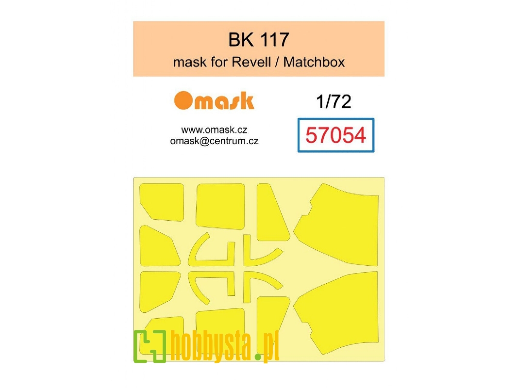 Mbb/Kawasaki Bk 117  Mask Set (For Revell/Matchbox Kits) - image 1