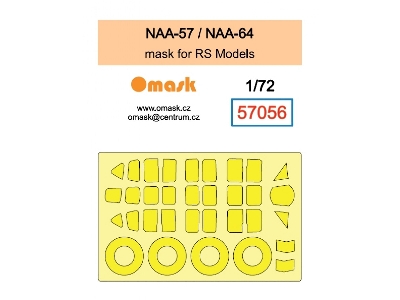North American Naa-57 / Naa-64  Mask Set (For Rs Models Kits) - image 1