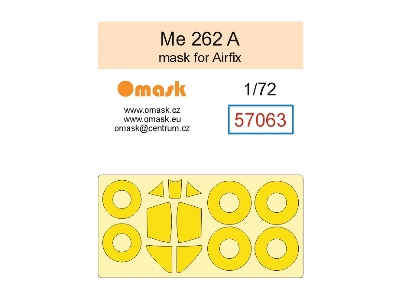 Messerschmitt Me 262 A - Mask Set (For Airfix Kits) - image 1