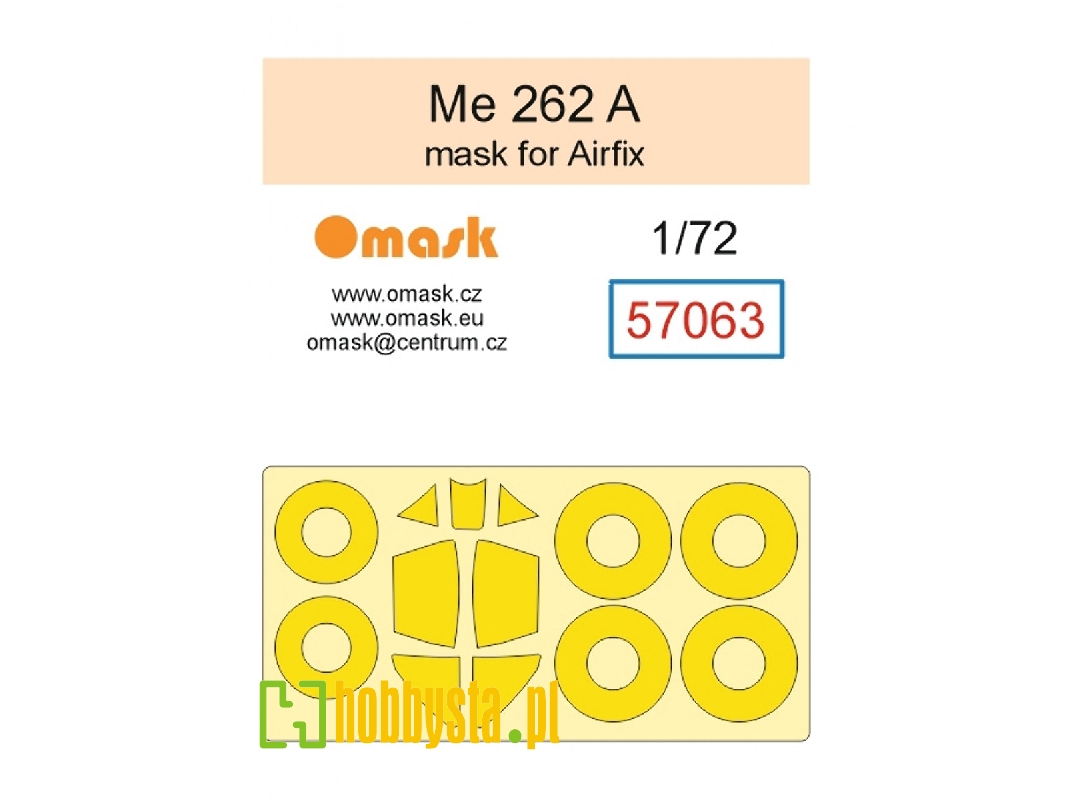 Messerschmitt Me 262 A - Mask Set (For Airfix Kits) - image 1