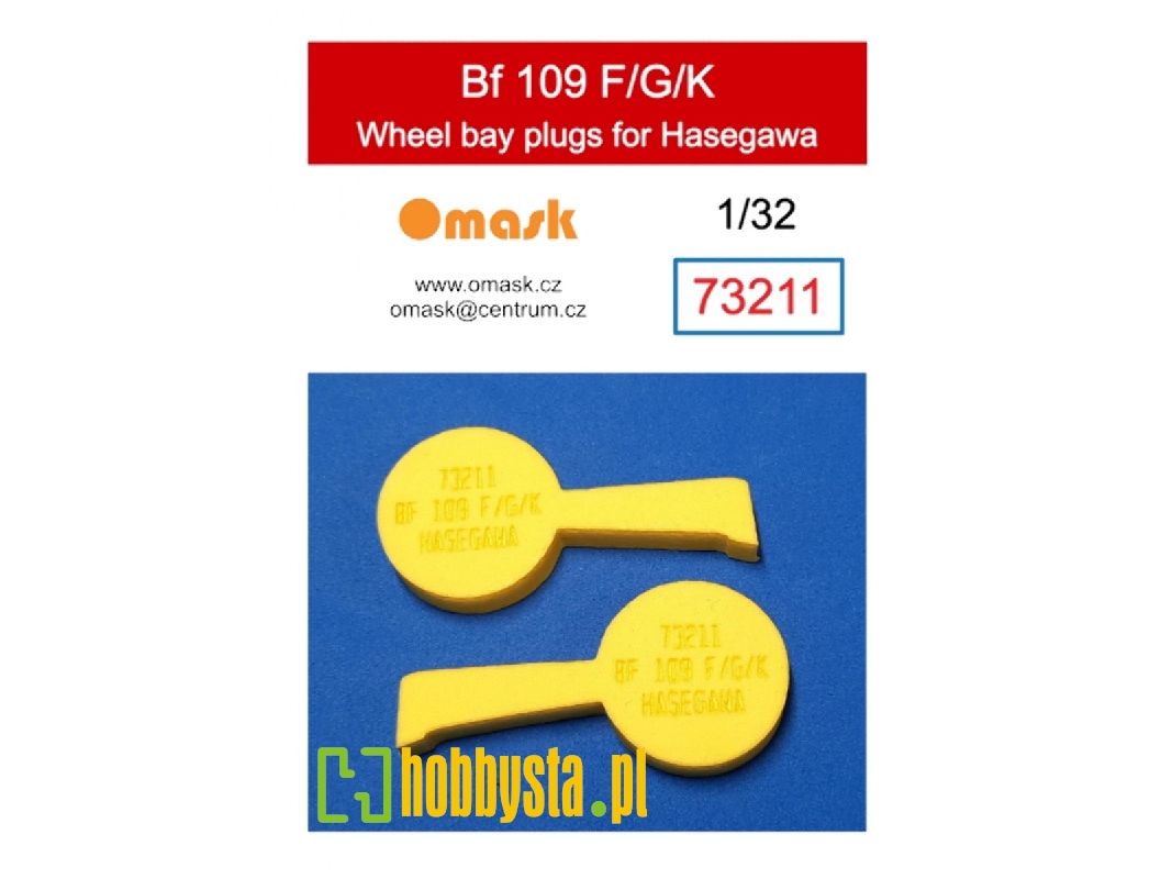 Messrschmitt Bf-109 F/G/K - Wheel Bay Plugs (For Hasegawa / Hobby 2000 Kits) - image 1