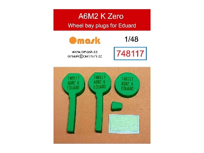 Mitsubishi A6m2 K Zero - Wheel Bay Plugs (For Eduard Kits) - image 1