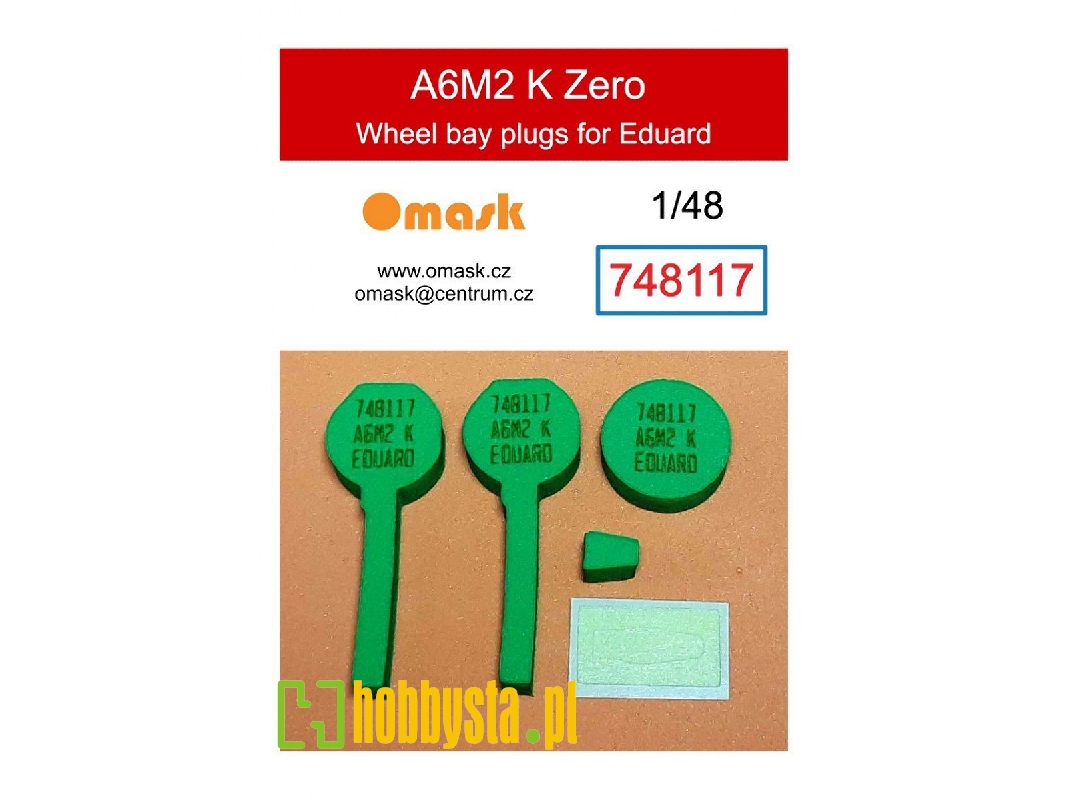 Mitsubishi A6m2 K Zero - Wheel Bay Plugs (For Eduard Kits) - image 1