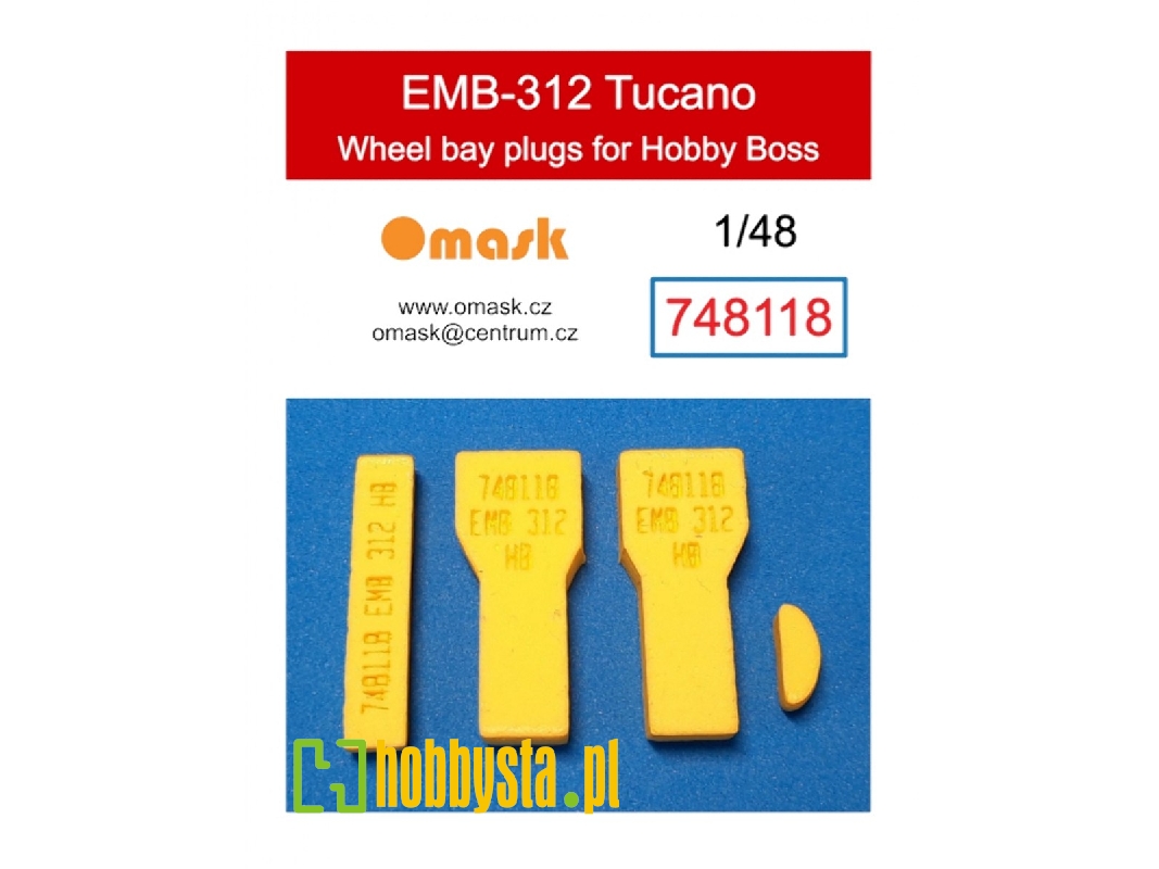 Embraer Emb-312 Tucano - Wheel Bay Plugs (For Hobby Boss Kits) - image 1