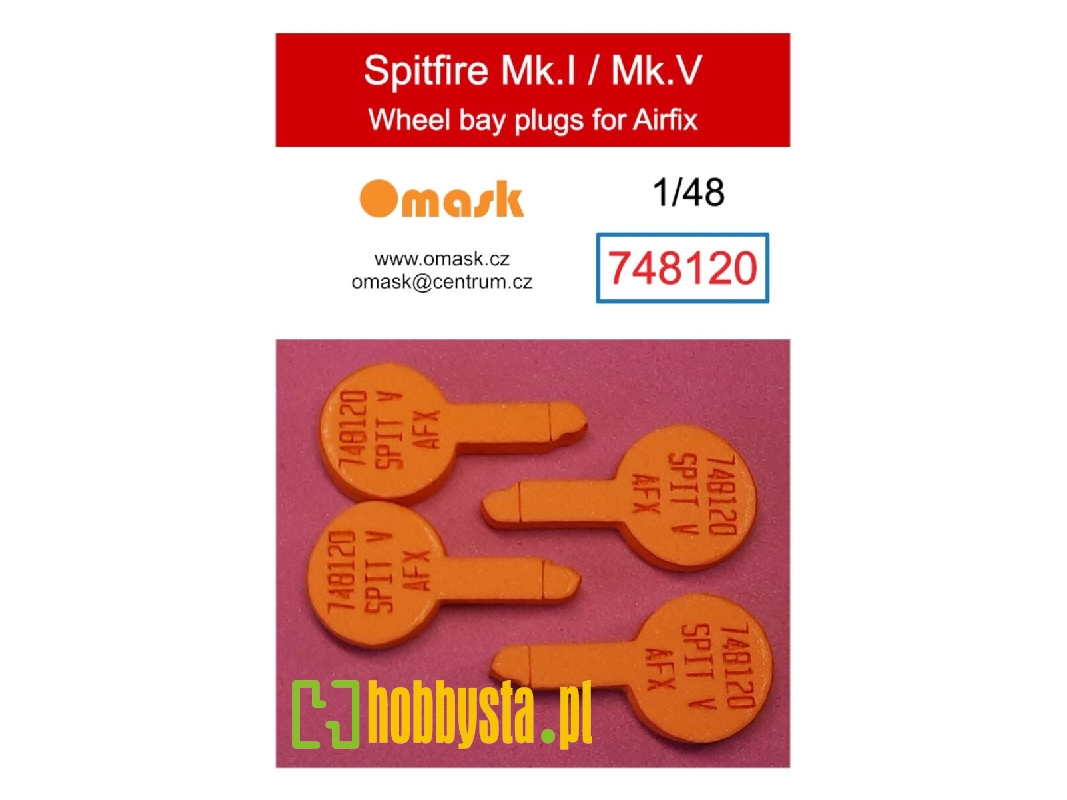 Supermarine Spitfire Mk.I / Mk.V - Wheel Bay Plugs (For Airfix Kits) - image 1