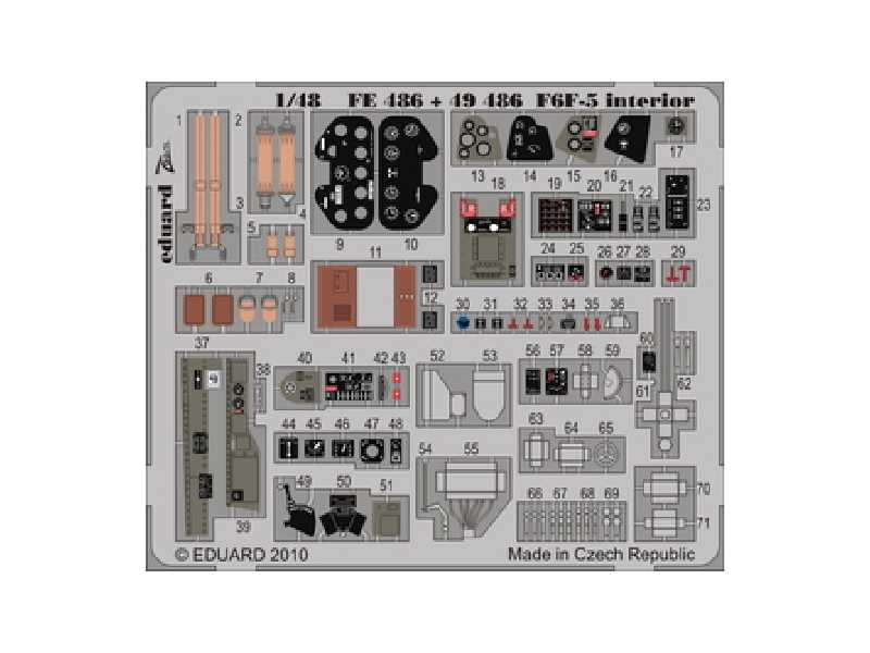 F6F-5 interior S. A. 1/48 - Hobby Boss - - image 1