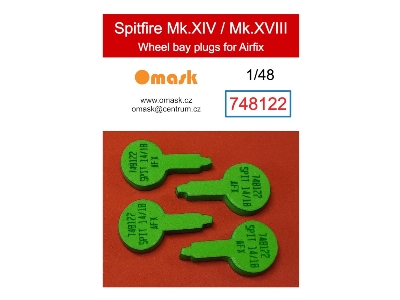 Supermarine Spitfire Mk.Xiv / Mk.Xviii - Wheel Bay Plugs (For Airfix Kits) - image 1