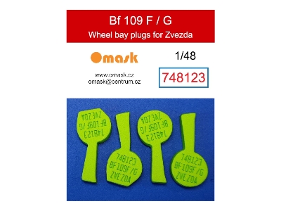 Messerschmitt Bf-109 F/G - Wheel Bay Plugs (For Zvezda Kits) - image 1