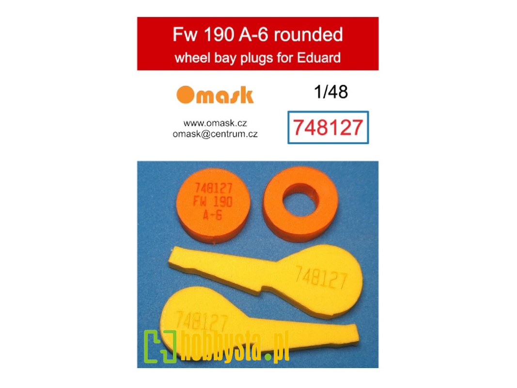 Focke Wulf Fw-190 A-6 - Rounded Wheel Bay Plugs (For Eduard Kits) - image 1