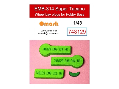 Embraer Emb-314 Super Tucano - Wheel Bay Plugs (For Hobby Boss Kits) - image 1