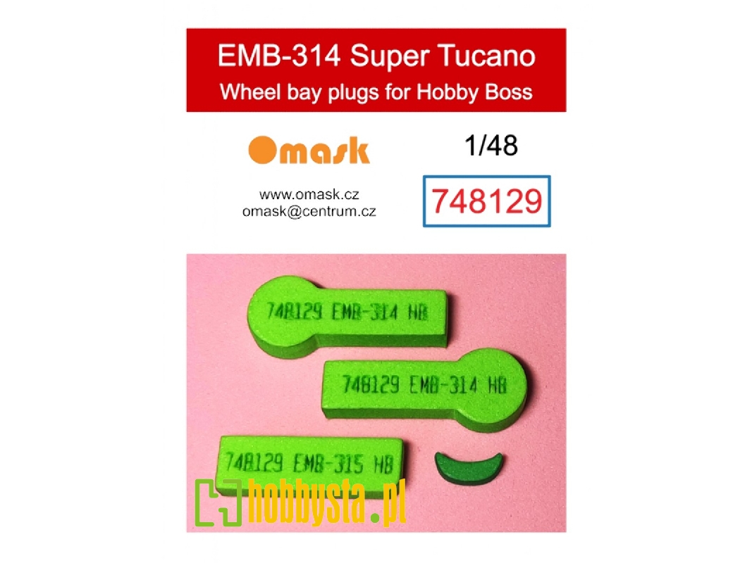 Embraer Emb-314 Super Tucano - Wheel Bay Plugs (For Hobby Boss Kits) - image 1