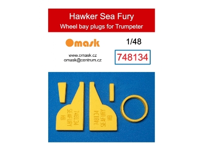 Hawker Sea Fury - Wheel Bay Plugs (For Trumpeter Kits) - image 1