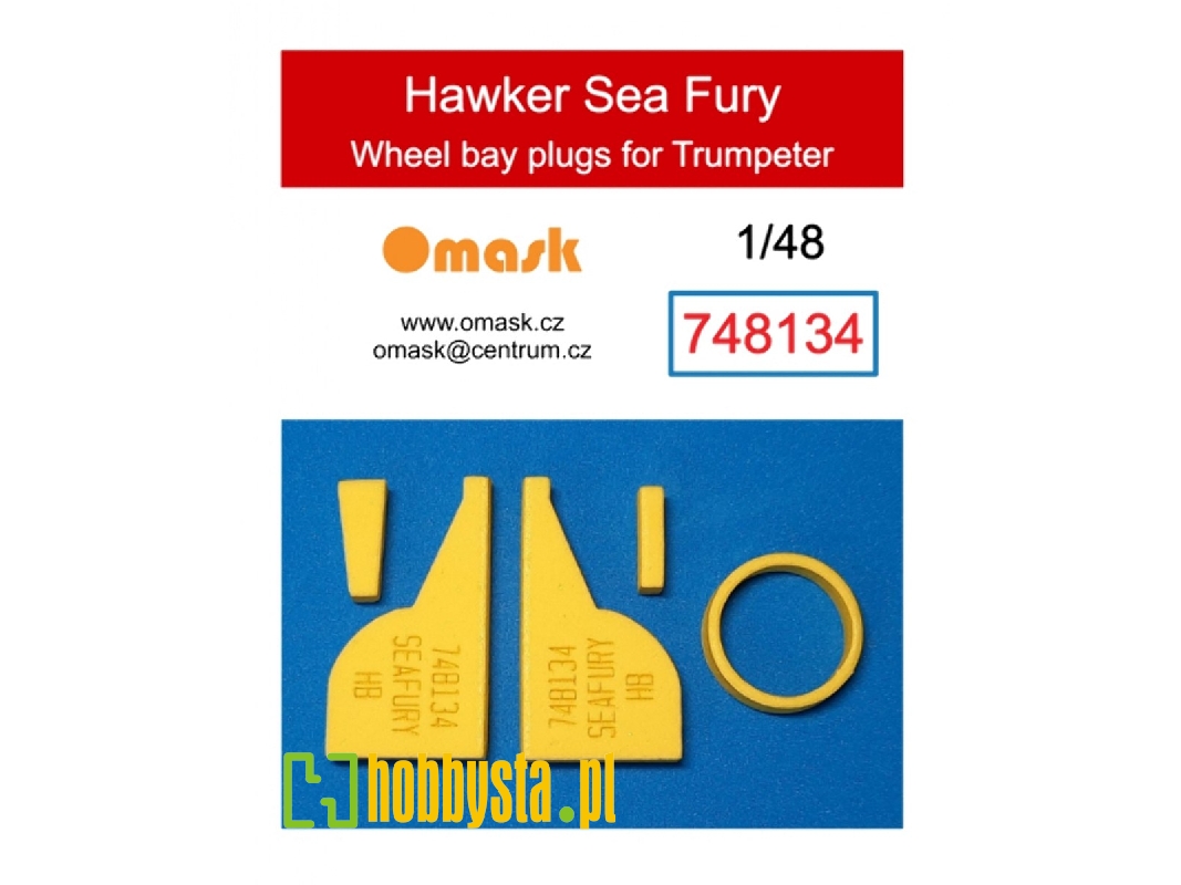 Hawker Sea Fury - Wheel Bay Plugs (For Trumpeter Kits) - image 1
