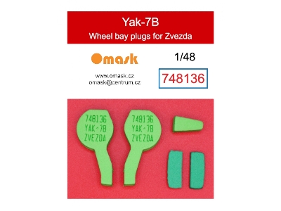 Yakovlev Yak-7b - Wheel Bay Plugs (For Zvezda Kits) - image 1