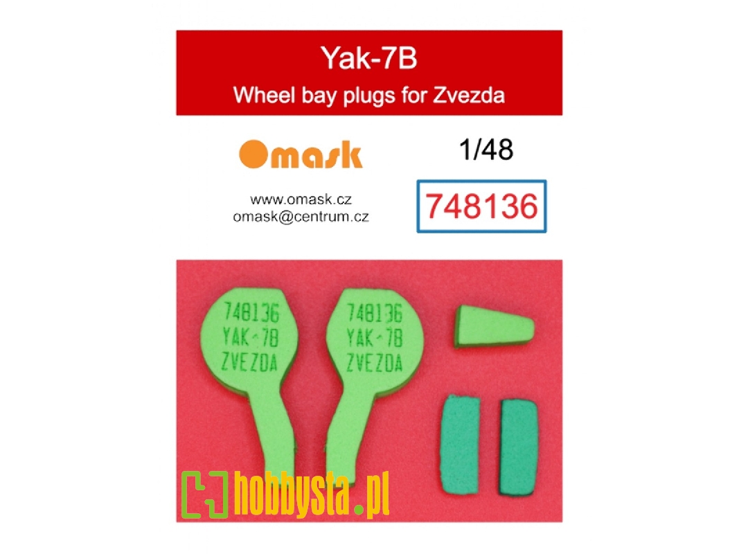 Yakovlev Yak-7b - Wheel Bay Plugs (For Zvezda Kits) - image 1