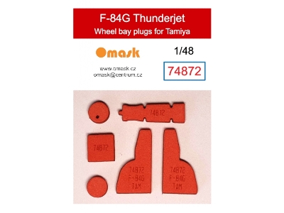 F-84g Thunderjet Wheel Bay Plugs (For Tamiya 61060, 6160f, 61077) - image 1