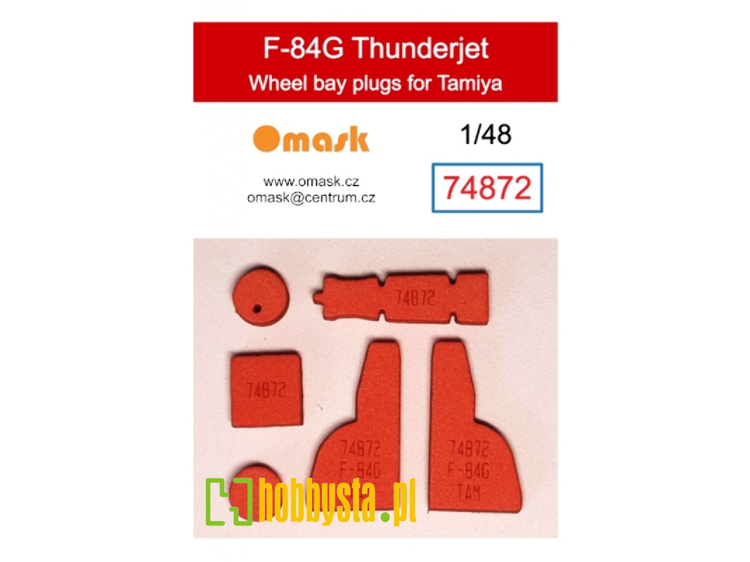 F-84g Thunderjet Wheel Bay Plugs (For Tamiya 61060, 6160f, 61077) - image 1