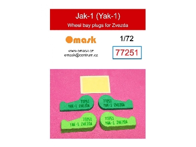 Yakovlev Yak-1 - Wheel Bay Plugs (For Zvezda Kits) - image 1
