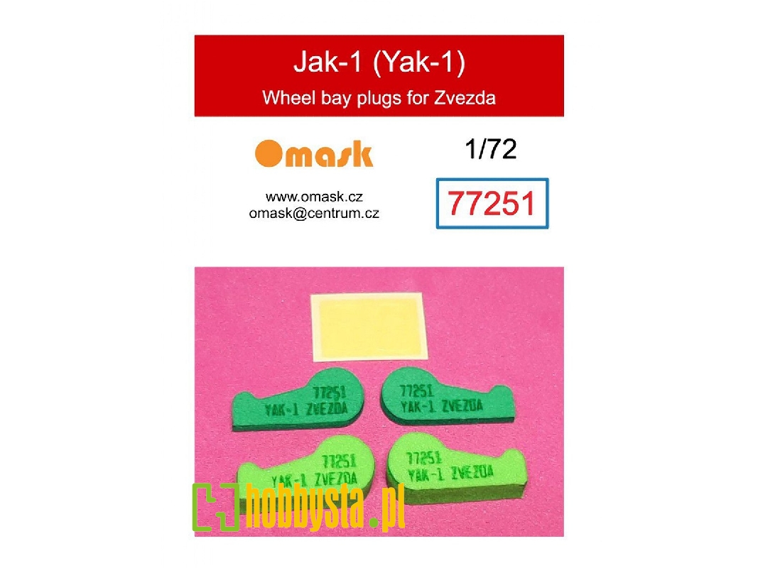 Yakovlev Yak-1 - Wheel Bay Plugs (For Zvezda Kits) - image 1