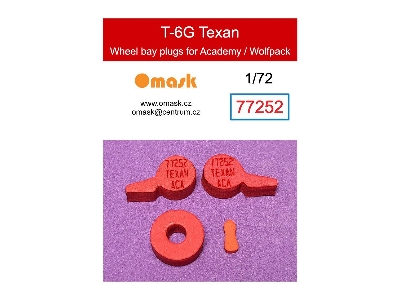 North American T-6 G Texan - Wheel Bay Plugs (For Academy/Wolfpack Kits) - image 1