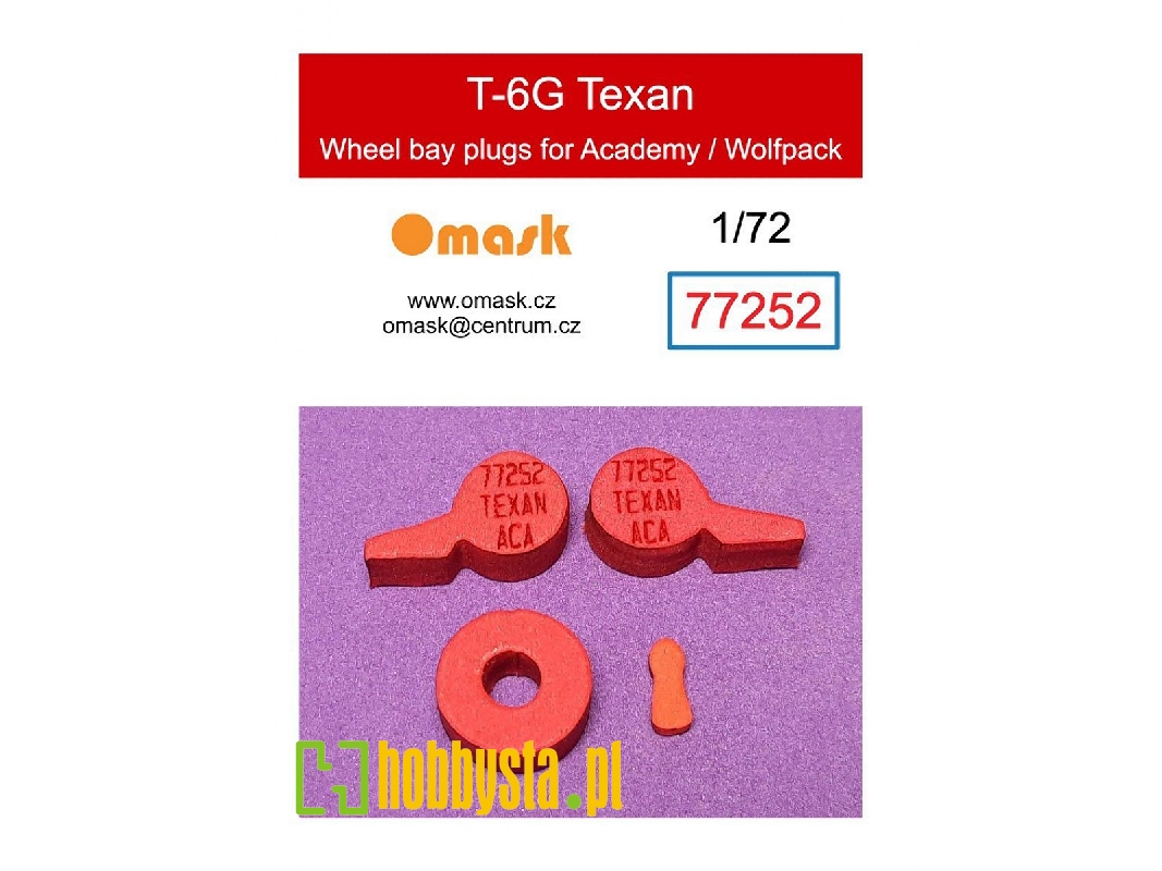 North American T-6 G Texan - Wheel Bay Plugs (For Academy/Wolfpack Kits) - image 1
