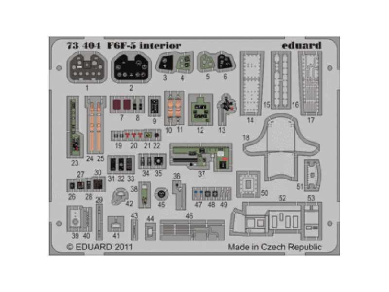 F6F-5 interior S. A. 1/72 - Dragon - image 1