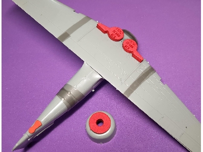 North American T-6 G Texan - Wheel Bay Plugs (For Academy/Wolfpack Kits) - image 2