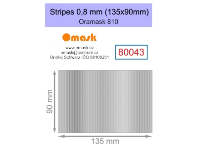 Stripes 0,8 Mm (135 X 90 Mm) Oramask Foil - image 1
