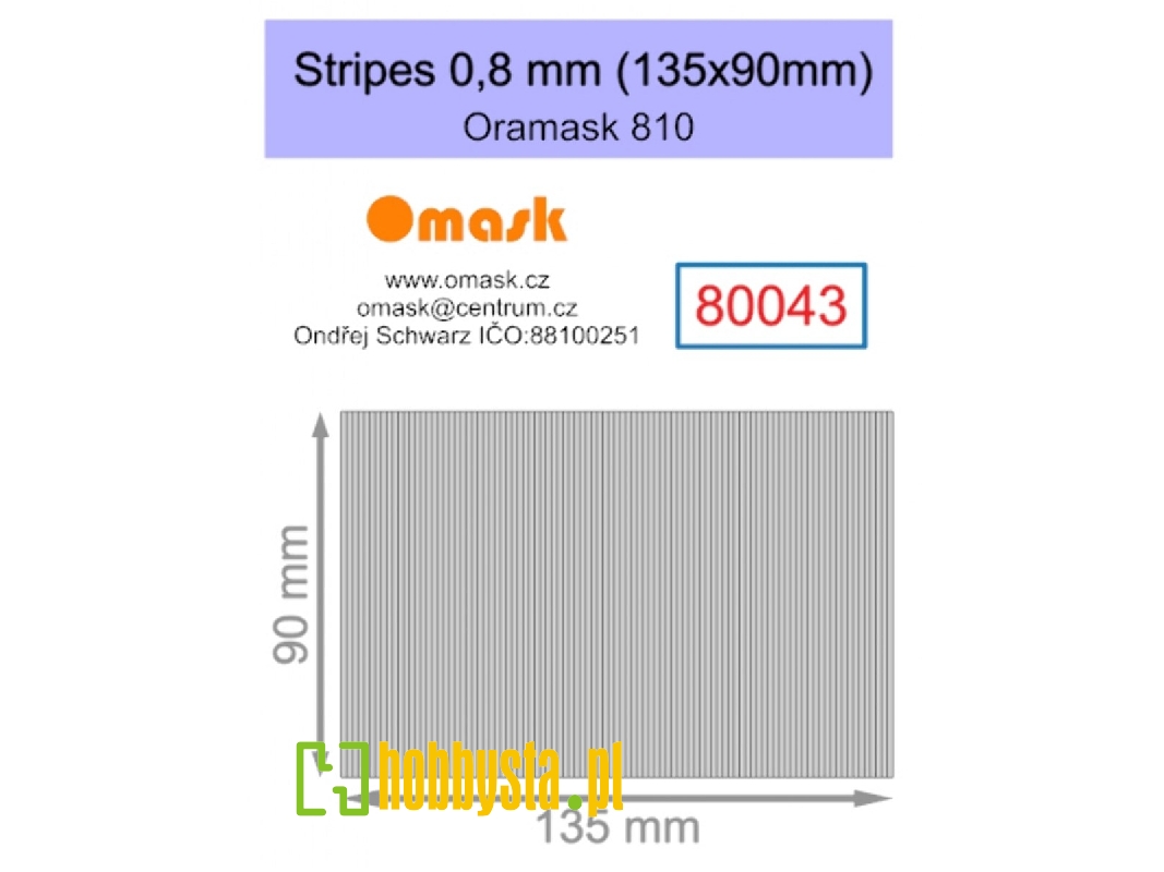 Stripes 0,8 Mm (135 X 90 Mm) Oramask Foil - image 1