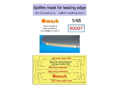 Supermarine Spitfire - Mask For Leading Edge (For Eduard Kits) - image 1