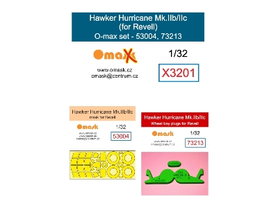 Hawker Hurricane Mk.Iib / Mk.Iic - O-max Set (For Revell Kits) - image 1