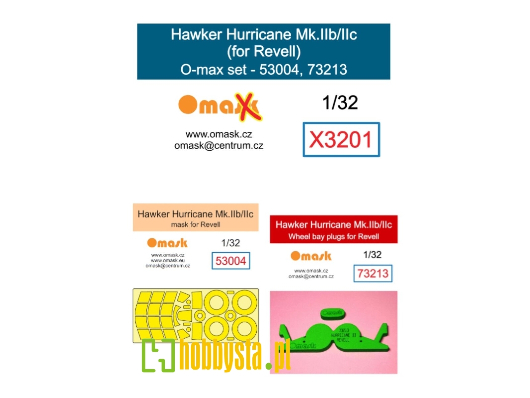Hawker Hurricane Mk.Iib / Mk.Iic - O-max Set (For Revell Kits) - image 1