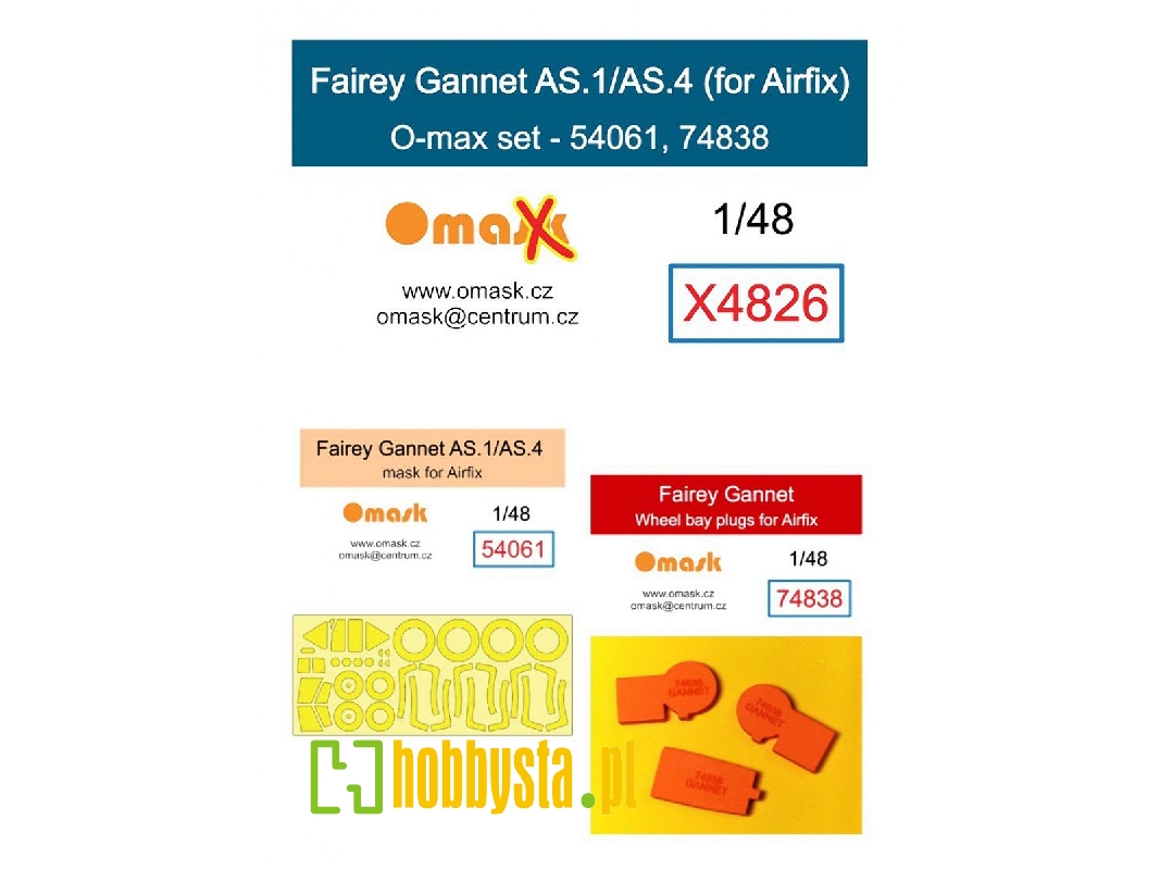 Fairey Gannet As.1 / As.4 - O-max Set (For Airfix Kits) - image 1