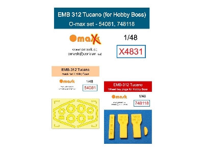 Embraer Emb 312 Tucano - O-max Set (For Hobby Boss Kits) - image 1