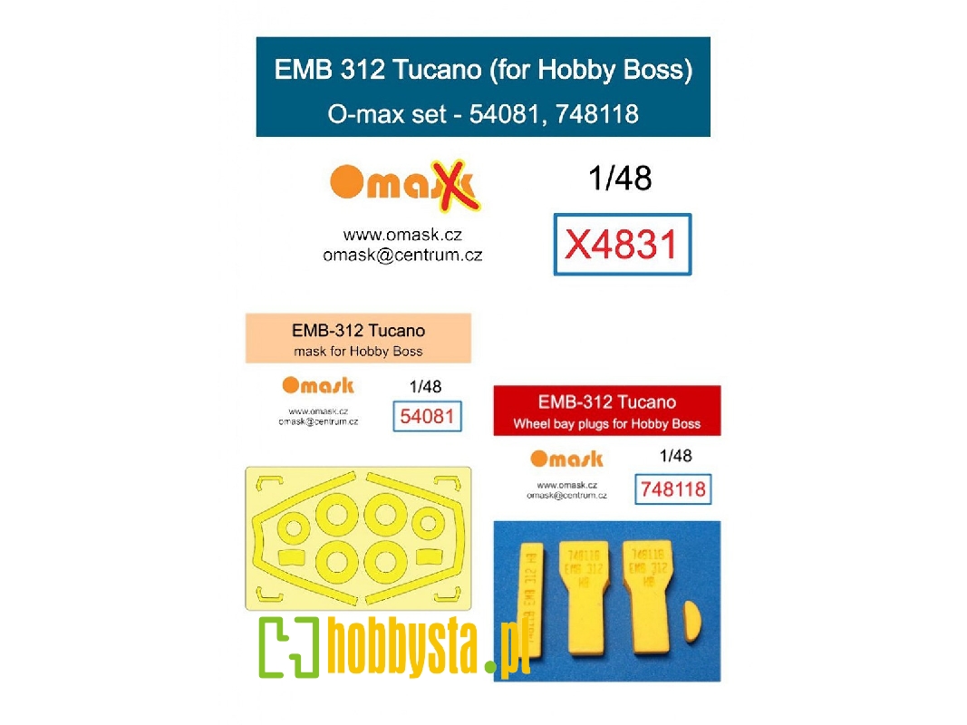 Embraer Emb 312 Tucano - O-max Set (For Hobby Boss Kits) - image 1
