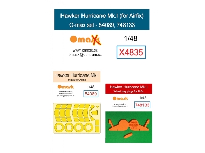 Hawker Hurricane Mk.I - O-max Set (For Airfix Kits) - image 1