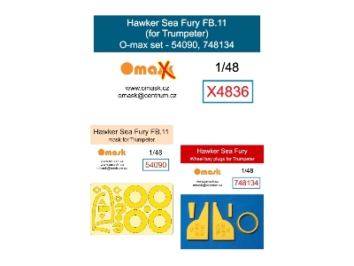 Hawker Sea Fury Fb.11 - O-max Set (For Trumpeter Kits) - image 1