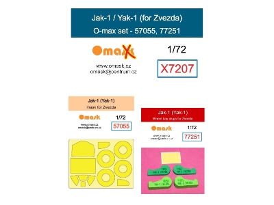 Yakovlev Jak-1 - O-max Set (For Zvezda Kits) - image 1