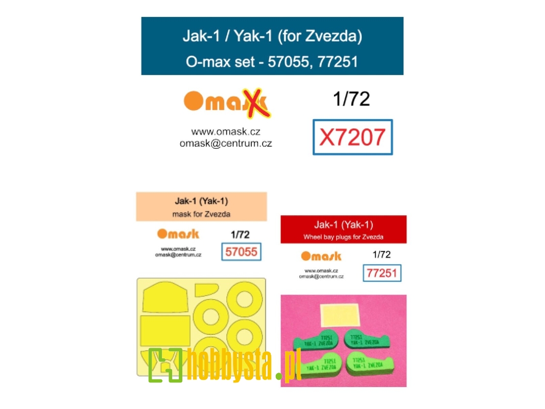 Yakovlev Jak-1 - O-max Set (For Zvezda Kits) - image 1